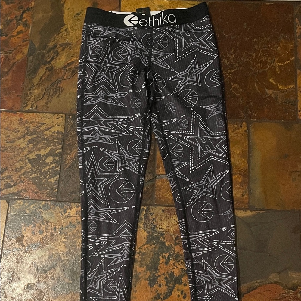 Ethika Kids Black and White Patterned Leggings